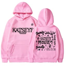 Kpop Katseye Beautiful Chaos Album Tour Hoodies Fashion Retro Harajuku Men Women Sportwear Fleece Oversized Tracksuit Streetwear