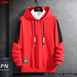 Spring autumn long-sleeved Hoodies men's plus size bottoming shirt loose round neck compassionate youth trend 9XL 10XL