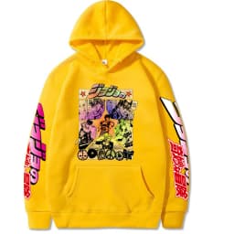 2021 Harajuku JOJO's Bizarre Adventure Unisex Hoodies Japanese Anime JOJO Printed Men's Hoodie Streetwear Casual Sweatshirts