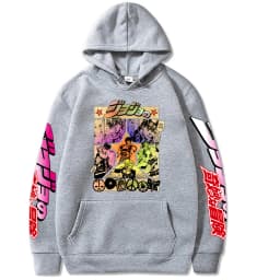 2021 Harajuku JOJO's Bizarre Adventure Unisex Hoodies Japanese Anime JOJO Printed Men's Hoodie Streetwear Casual Sweatshirts