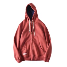 Heavyweight Autumn Winter Fleece Hooded Sweatshirt for Men Japan Casual Fit Couple Warm Hoodie High Street Zipper Up Cardigan