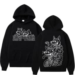 Rapper Lucho Rk La Pantera Ta Facil Album 2026 Tour Print Hoodie Men Women Gothic Punk Casual Sweatshirt Hip-hop Loose Pullover