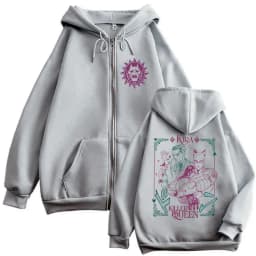 Anime Jojo's Bizarre Adventure Kira Killer Queen Zipper Hoodie Men Women Manga Casual Vintage Zip Up Jacket Male Oversized Coat