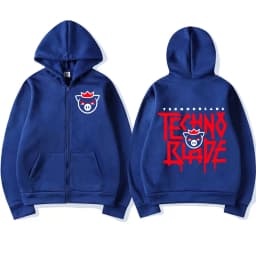 Technoblade Merch Print  Zipper Hoodies Sweatshirts Harajuku Men Women Hip Hop Streetwear Casual Loose Hoodies Fashion Pullovers