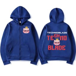 Technoblade Merch Print  Zipper Hoodies Sweatshirts Harajuku Men Women Hip Hop Streetwear Casual Loose Hoodies Fashion Pullovers