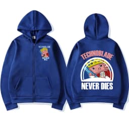 Technoblade Merch Print  Zipper Hoodies Sweatshirts Harajuku Men Women Hip Hop Streetwear Casual Loose Hoodies Fashion Pullovers