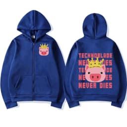Technoblade Merch Print  Zipper Hoodies Sweatshirts Harajuku Men Women Hip Hop Streetwear Casual Loose Hoodies Fashion Pullovers