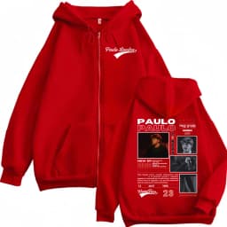 Rapper Paulo Londra Homerun Album Merch Hoodie Harajuku Hip Hop Pop Music Zip Up Sweatshirt Men Women Vintage Fashion Pullovers