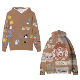 My Neighbor Totoro Hooded Sweater Sweatshirt Men's Women's Casual Hooded Pullover Harajuku Streetwear YK2 Tops
