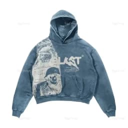 Hip Hop Green Foam Printing Hoodies Harajuku Oversized Mens Womens Hoodie Couples Y2k Streetwear Sweatshirt Men Clothing