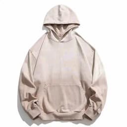 Mens Heavyweight Cotton Hoodie Oversized Streetwear Spring Autumn Garment Dyed Washed Ombre Pullover High Quality Sweatshirt