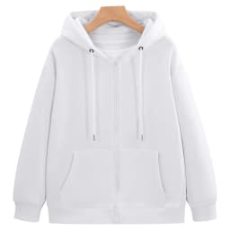 Fashion Zipper Hoodie Custom Design 100% Cotton Sweatshirt Embroidery Company Logo Thin Solid Color Hoodie Printing Text Pattern
