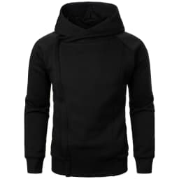 Spring Autumn Men's Fashion Side Hidden Zipper Hoodies Solid Hooded Casual Sweatshirts Male Slim Fit Sports Hoody Hoodie Outwear