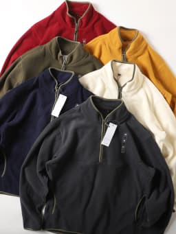 Warm Reversible Half Zip Hoodie Stand Collar Fleece Sweatshirt Men's Sporty Fleece Jacket Outerwear Polyester Fiber Standard Fit
