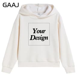 Premium Custom Kids Hoodie 100% Cotton Sweatshirts Print Your Design Text Picture Toddler Boy Girl Thick Fleece Clothing 400gsm