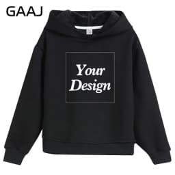 Premium Custom Kids Hoodie 100% Cotton Sweatshirts Print Your Design Text Picture Toddler Boy Girl Thick Fleece Clothing 400gsm