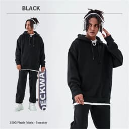 ZODF Casual Winter Men 350gsm Fleece Hoodies Unisex Women Loose Warm Solid Hooded Sweatshirts Pullovers 18 Colors HY0728