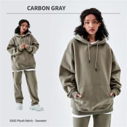 ZODF Casual Winter Men 350gsm Fleece Hoodies Unisex Women Loose Warm Solid Hooded Sweatshirts Pullovers 18 Colors HY0728