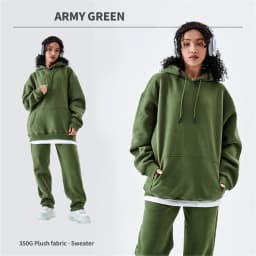 ZODF Casual Winter Men 350gsm Fleece Hoodies Unisex Women Loose Warm Solid Hooded Sweatshirts Pullovers 18 Colors HY0728
