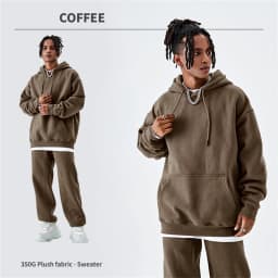 ZODF Casual Winter Men 350gsm Fleece Hoodies Unisex Women Loose Warm Solid Hooded Sweatshirts Pullovers 18 Colors HY0728