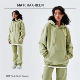 ZODF Casual Winter Men 350gsm Fleece Hoodies Unisex Women Loose Warm Solid Hooded Sweatshirts Pullovers 18 Colors HY0728