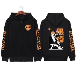 Bleach Urahara Hoodie Anime Print Streetwear Zipper Harajuku Hip Hop Pullovers