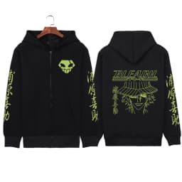 Bleach Urahara Hoodie Anime Print Streetwear Zipper Harajuku Hip Hop Pullovers