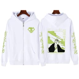Bleach Urahara Hoodie Anime Print Streetwear Zipper Harajuku Hip Hop Pullovers