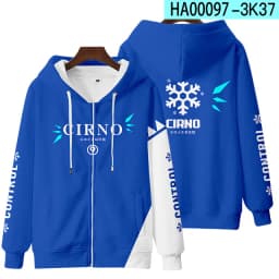 Japanese Anime Touhou Project Zipper Sweatshirt Unisex Long Sleeve Women Men Hoodie Harajuku Streetwear Clothes Cosplay Costume