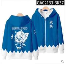 Japanese Anime Touhou Project Zipper Sweatshirt Unisex Long Sleeve Women Men Hoodie Harajuku Streetwear Clothes Cosplay Costume