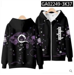 Japanese Anime Touhou Project Zipper Sweatshirt Unisex Long Sleeve Women Men Hoodie Harajuku Streetwear Clothes Cosplay Costume