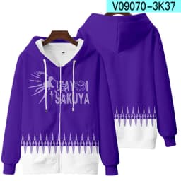 Japanese Anime Touhou Project Zipper Sweatshirt Unisex Long Sleeve Women Men Hoodie Harajuku Streetwear Clothes Cosplay Costume