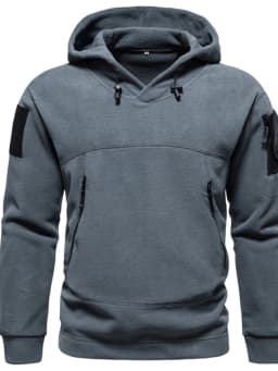 2025 Men's Thick Polar Fleece Sweatshirt Autumn Winter Men Hood Sports Black Windproof Oversized Hoodie Male Streetwear Hoody