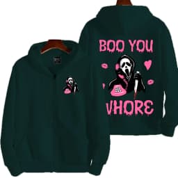Ghostface Cartoon Anime Men Zipper Hoodie 2026 New Casual Women Sweatshirt Spring Autumn Cute Couple Jackets Coat