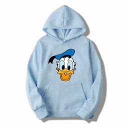 Cartoon Anime Donald Duck 2025 Autumn/Winter Men's Hoodie Women's Street Leisure Sports Couple Fashion Sweatshirt