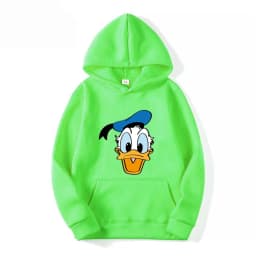 Cartoon Anime Donald Duck 2025 Autumn/Winter Men's Hoodie Women's Street Leisure Sports Couple Fashion Sweatshirt