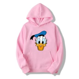 Cartoon Anime Donald Duck 2025 Autumn/Winter Men's Hoodie Women's Street Leisure Sports Couple Fashion Sweatshirt