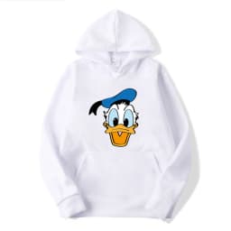 Cartoon Anime Donald Duck 2025 Autumn/Winter Men's Hoodie Women's Street Leisure Sports Couple Fashion Sweatshirt