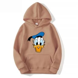 Cartoon Anime Donald Duck 2025 Autumn/Winter Men's Hoodie Women's Street Leisure Sports Couple Fashion Sweatshirt