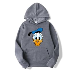 Cartoon Anime Donald Duck 2025 Autumn/Winter Men's Hoodie Women's Street Leisure Sports Couple Fashion Sweatshirt