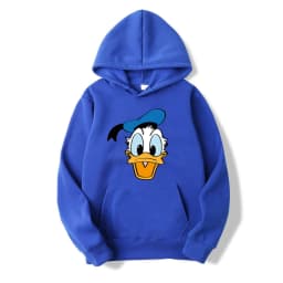 Cartoon Anime Donald Duck 2025 Autumn/Winter Men's Hoodie Women's Street Leisure Sports Couple Fashion Sweatshirt