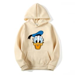 Cartoon Anime Donald Duck 2025 Autumn/Winter Men's Hoodie Women's Street Leisure Sports Couple Fashion Sweatshirt