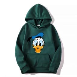 Cartoon Anime Donald Duck 2025 Autumn/Winter Men's Hoodie Women's Street Leisure Sports Couple Fashion Sweatshirt