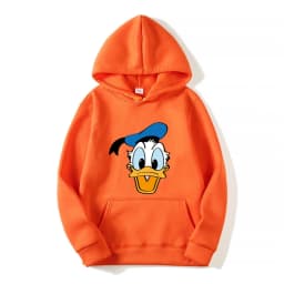 Cartoon Anime Donald Duck 2025 Autumn/Winter Men's Hoodie Women's Street Leisure Sports Couple Fashion Sweatshirt