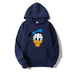 Cartoon Anime Donald Duck 2025 Autumn/Winter Men's Hoodie Women's Street Leisure Sports Couple Fashion Sweatshirt