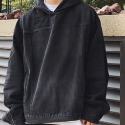 Autumn Winter Fashion Men's Retro Washed Denim Hoodie Korean style Harajuku Street Casual Loose Hoodie Sweatshirt Tops