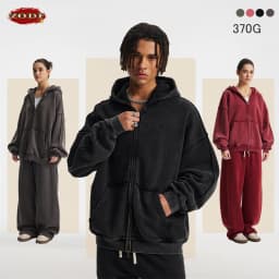 ZODF Vintage Man's Batik Washed Fleece Zipper Hoodie Unisex Winter Warm Distressed Hooded Coat Pullovers Brand Clothing HY1146