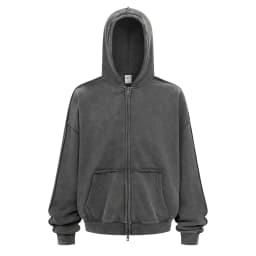 ZODF Vintage Man's Batik Washed Fleece Zipper Hoodie Unisex Winter Warm Distressed Hooded Coat Pullovers Brand Clothing HY1146