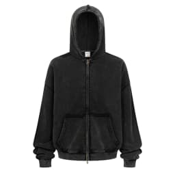 ZODF Vintage Man's Batik Washed Fleece Zipper Hoodie Unisex Winter Warm Distressed Hooded Coat Pullovers Brand Clothing HY1146