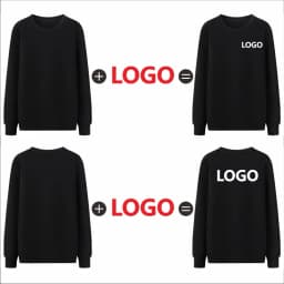 Fashion Men Women Cotton Sweatshirt Custom Logo Company Team Casual Sportswear Printing Design Terry Pullover Embroidery Pattern